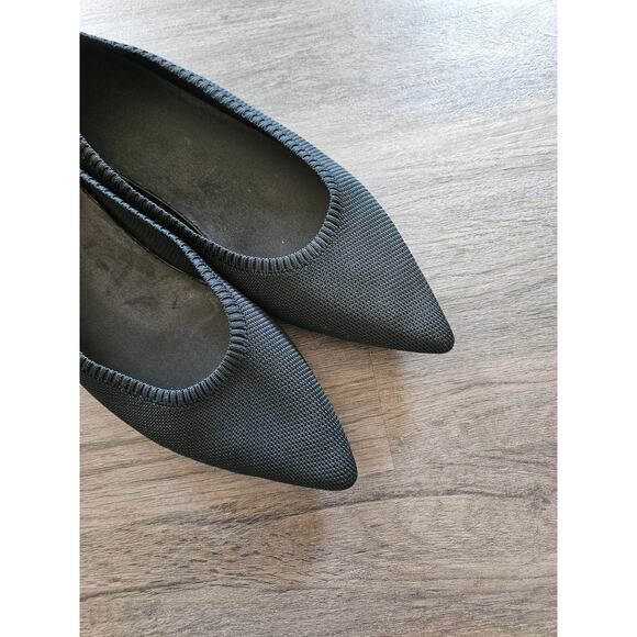 Vivaia Black Pointed-Toe Ballet Flats EU Size 43 / US Size 11 - Picture 6 of 10